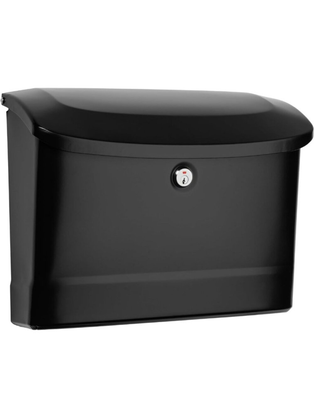 Stylish Black Locking Wall Mount Mailbox - Secure, Durable, Medium Size